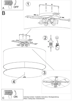Plafon OTTO 70 biały