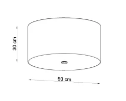 Plafon OTTO 50 biały
