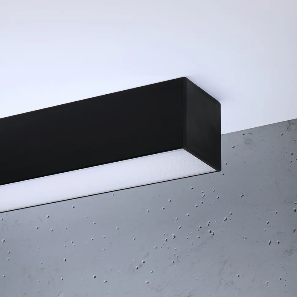 Plafon PINNE 150 czarny 3000K