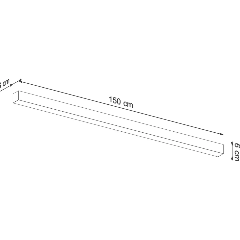 Plafon PINNE 150 szary 4000K
