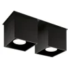 Plafon QUAD 2 czarny