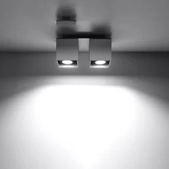 Plafon QUAD 2 szary