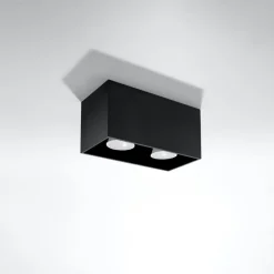 Plafon QUAD MAXI czarny