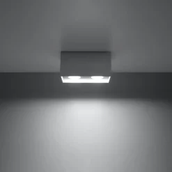 Plafon QUAD MAXI szary