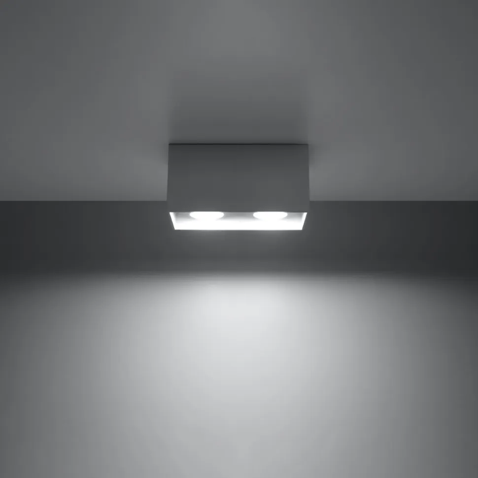 Plafon QUAD MAXI szary