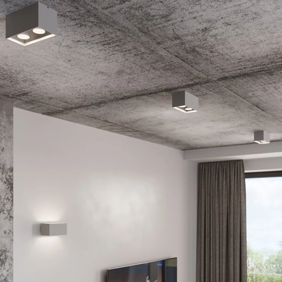 Plafon QUAD MAXI szary