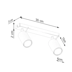 Plafon RING 2 beżowy