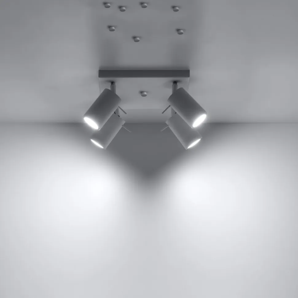 Plafon RING 4 biały