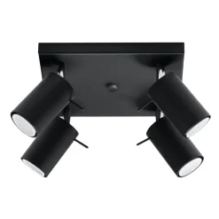 Plafon RING 4 czarny