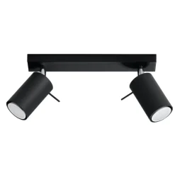 Plafon RING 2 czarny