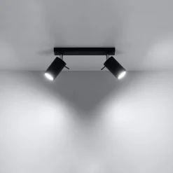 Plafon RING 2 czarny