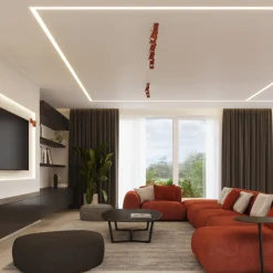 Plafon RING 2 ochra czerwona