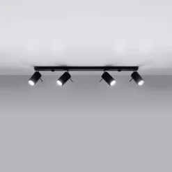 Plafon RING 4L czarny