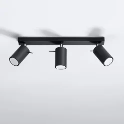 Plafon RING 3L czarny