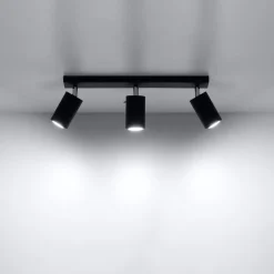 Plafon RING 3L czarny