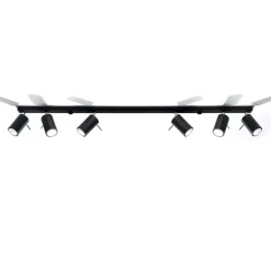 Plafon RING 6L czarny