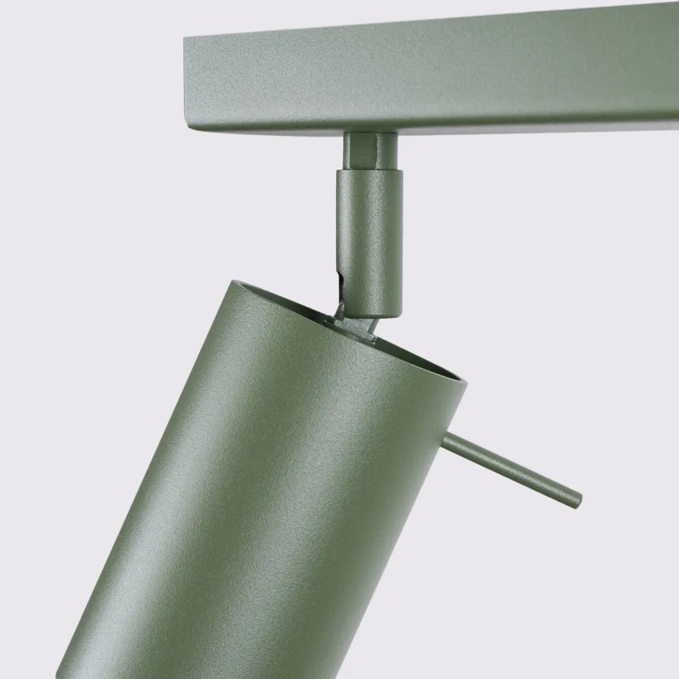 Plafon RING 6L zielony oliwkowy