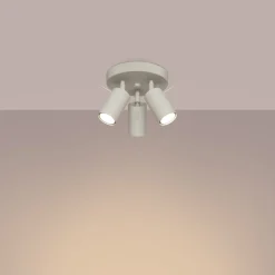 Plafon RING 3P beżowy