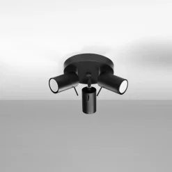 Plafon RING 3P czarny