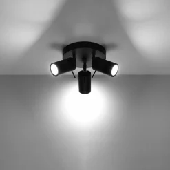 Plafon RING 3P czarny