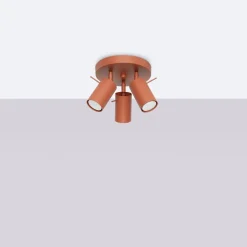 Plafon RING 3P ochra czerwona