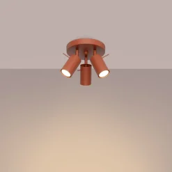 Plafon RING 3P ochra czerwona