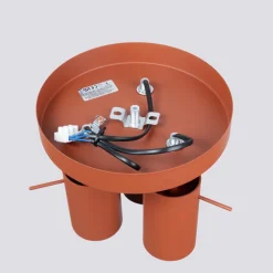 Plafon RING 3P ochra czerwona