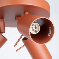 Plafon RING 3P ochra czerwona