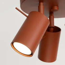 Plafon RING 3P ochra czerwona