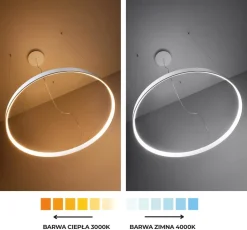 Plafon RIO 78 biały LED 4000K