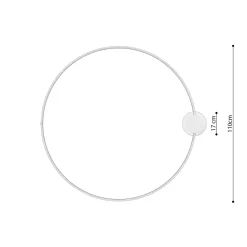 Plafon RIO 110 biały LED 4000K