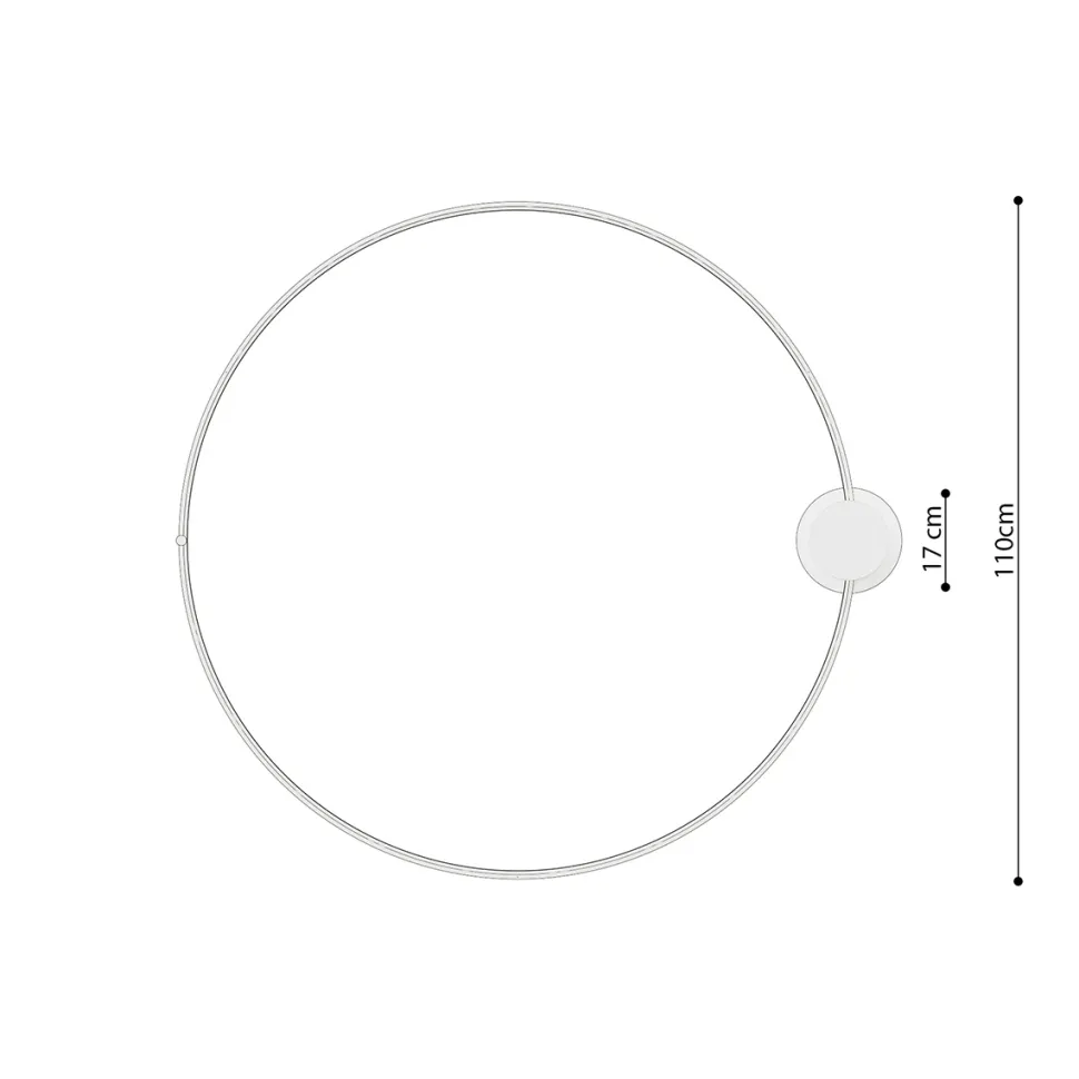 Plafon RIO 110 biały LED 3000K