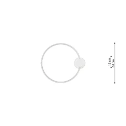 Plafon RIO 55 biały LED 4000K