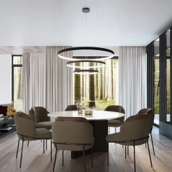 Plafon RIO 78 czarny LED 4000K