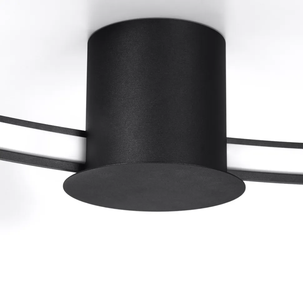 Plafon RIO 78 czarny LED 4000K