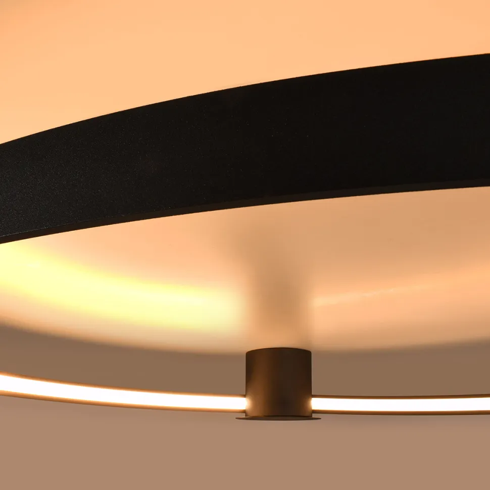 Plafon RIO 78 czarny LED 3000K