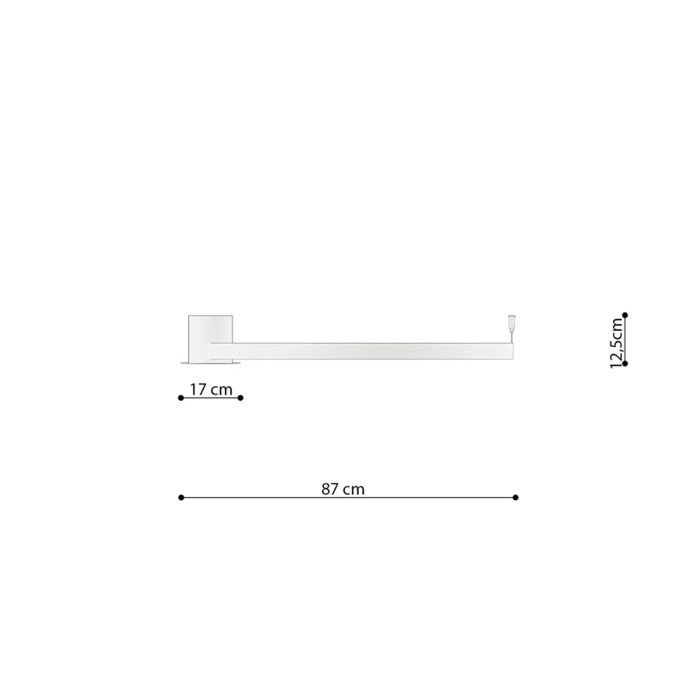 Plafon RIO 78 czarny LED 3000K