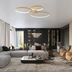 Plafon RIO 78 złoty LED 3000K