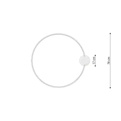 Plafon RIO 78 złoty LED 3000K