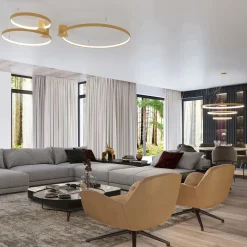 Plafon RIO 55 złoty LED 4000K