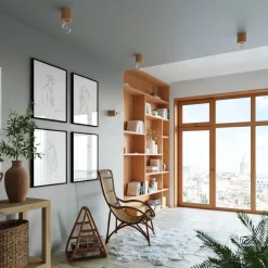 Plafon SALGADO naturalne drewno