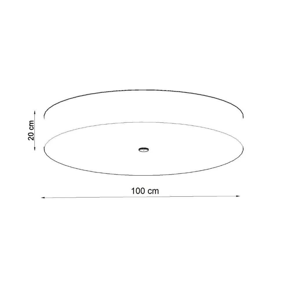Plafon SKALA 100 biały