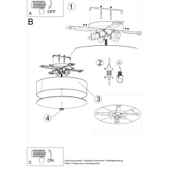 Plafon SKALA 50 biały