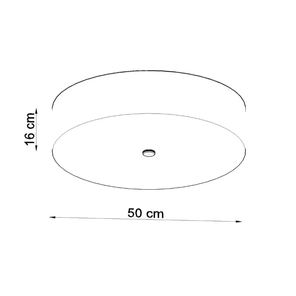 Plafon SKALA 50 czarny