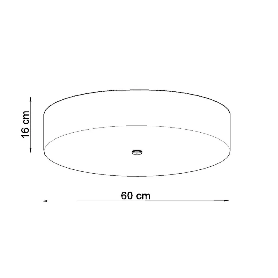 Plafon SKALA 60 czarny