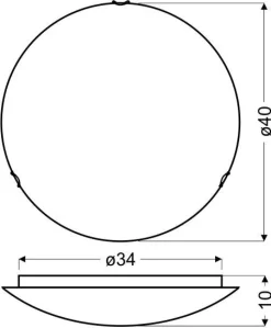 Plafon Spring 40 2x60W E27 fioletowy