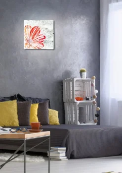 Plafon Spring 30x30 1x60W E27 czerwony