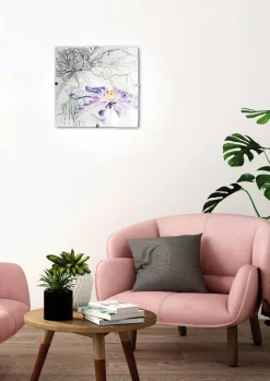 Plafon Spring 30x30 1x60W E27 fioletowy