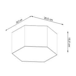 Plafon SUNDE 15 biały