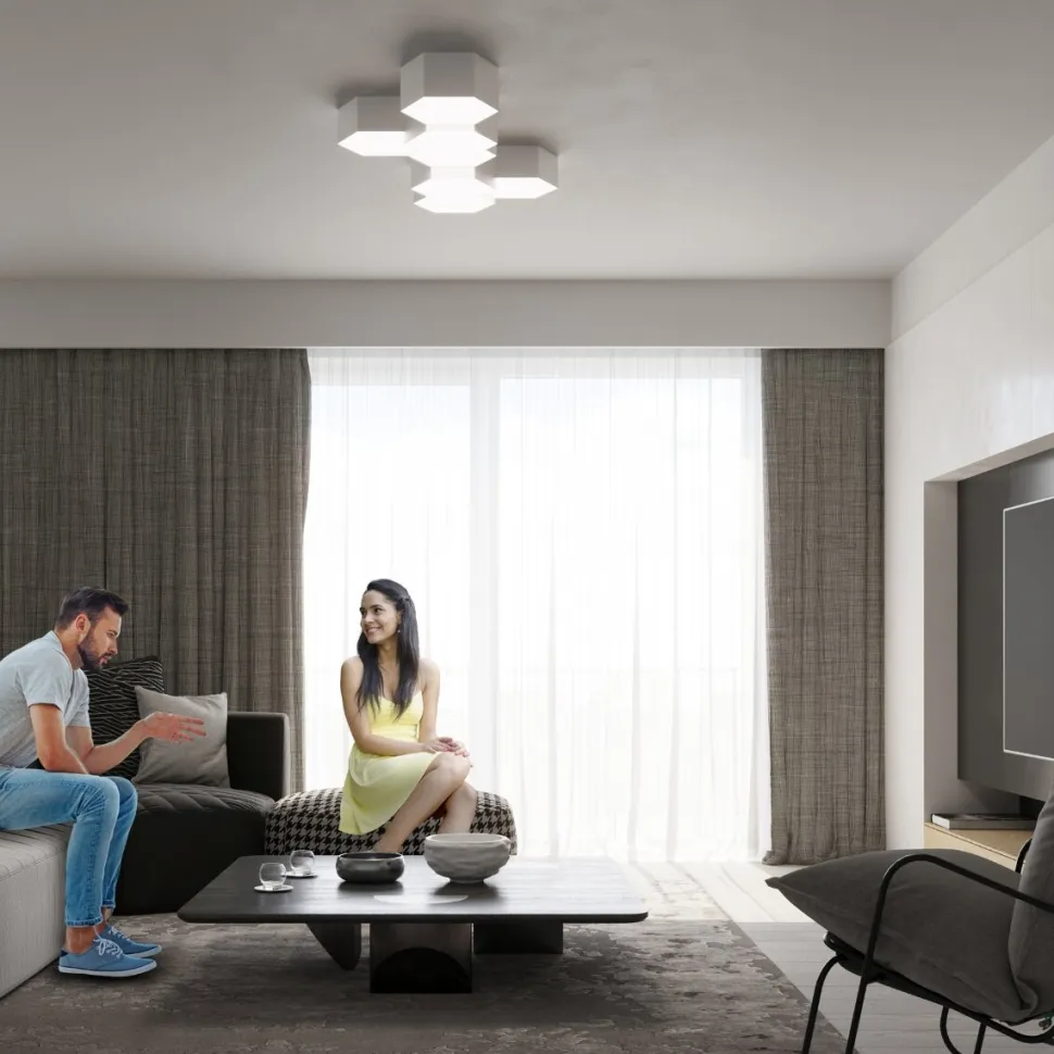 Plafon SUNDE 15 biały